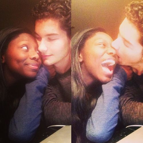 black girl dating white boy